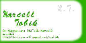 marcell tobik business card